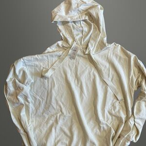 Men's White Hoodie Sweater